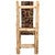 Cedar Log High Back Upholstered Side Chair