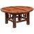 Bark-On Hickory Coffee Table - 36 Inch - Cinnamon