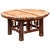 Bark-On Hickory Coffee Table - 42 Inch - Natural