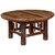 Bark-On Hickory Coffee Table - 36 Inch - Cognac