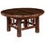 Bark-On Hickory Coffee Table - 36 Inch - Espresso