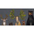 Woodland Animals Charcoal Canvas Wall Art