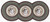 Celestial Snowman Tri-Circle Table Runner