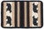 Bear Striped Placemats - Set of 4