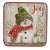 Snowman with Red Scarf Salad Plate