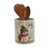 Snowman with Red Scarf Kitchen Utensil Holder