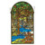 Autumn Stream Stained Glass Window - 16 x 30
