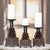Pinecone Candleholders - Set of 3