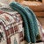 Forest Green Chunky Knit Throw