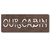 Our Cabin Personalized Block Mount - Medium