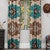 Mocha Turquoise Southwest Lined Drapes