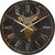 Etched Deer Head Wall Clock