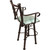 Coronado Swivel Barstool w/Arms - Colonial Turquoise