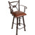 Coronado Swivel Counter Stool w/Arms - Posse Antique Brown