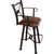 Coronado Swivel Counter Stool w/Arms - Posse Antique Brown