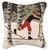 Back Country Skier in Woods Hooked Wool Pillow - OUT OF STOCK UNTIL 09/03/2025