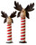 Iron Moose Head Pedestals - Set of 2
