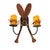 Canoe Paddles 2-Light Wall Sconce