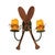 Canoe Paddles 2-Light Wall Sconce