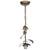 Antique Copper Oak Leaf Pendant Light