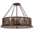 Green Pine Sprigs Semi Flush Mount Ceiling Light