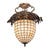 Golden Acorn Flush Mount Ceiling Light