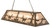 Deer Meeting Oblong Pendant Light