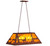Amber Lakeside Deer Oblong Pendant Light