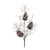 Frosted Twig & Pinecone Branch - Set of 2