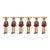 Wooden Moose Dangle Ornaments - Set of 6