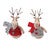 Cozy Sweater Deer Ornaments - Set of 12
