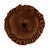 Copper Luxe Velvet Ruffled Round Pillow - OUT OF STOCK UNTIL 05/04/2026