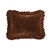 Copper Luxe Velvet Ruffled Oblong Pillow