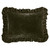 Green Ruffle Velvet Euro Pillow