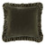 Green Velvet Ruffled Square Euro Sham
