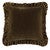 Leafy Green Velvet Ruffled Square Euro Sham