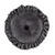 Azure Gray Velvet Ruffled Round Pillow - OVERSTOCK