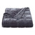 Azure Gray Velvet Box Stitch Throw