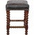 Twisted Leather Barstool
