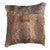 Brown Rabbit Fur Pillow - 20 x 20