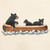 Bear Family Canoe Carved Wood Wall Art