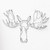 Moose Silhouette Metal Wall Hanging - CLEARANCE