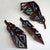 Mesa Turquoise Metal Feathers - Set of 3
