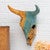 Turquoise Canyon Clay Skull Wall Hanging