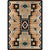 Tribal Turquoise Rug - 3 x 4