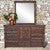Barn Door Dresser with Mirror