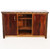 Barnwood 2 Door Console with Tree Carving and Nailheads