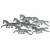 Frosted Metal Horses Wall Art
