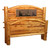 Barnwood Arched Bed with Slate Tile Elk Scene - Full