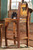 Barnwood Barstool w/ Carved Bear - Bar Height